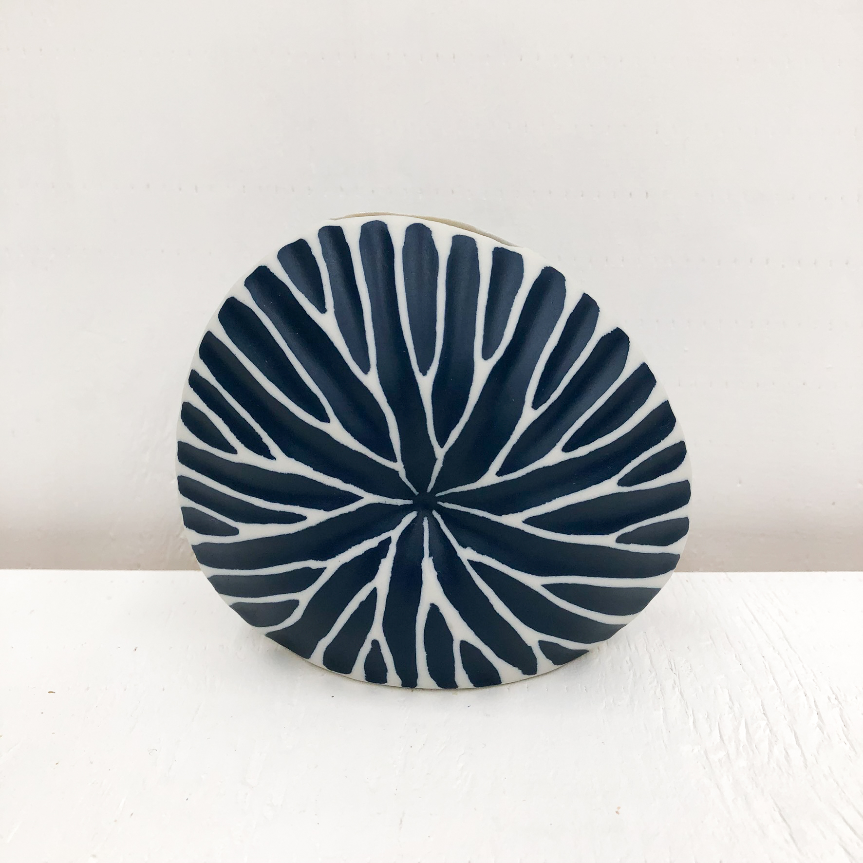 Diva Round Mini S Handmade Vase - Blue