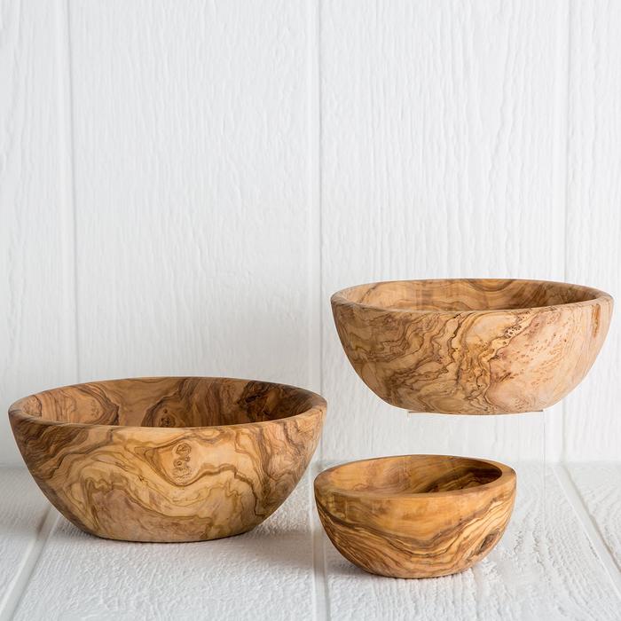 Olive Wood Salad Bowls - All 3 Sizes