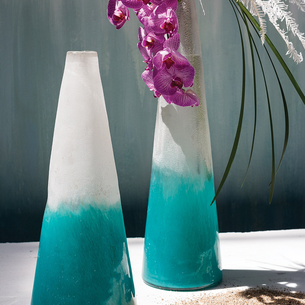 Legion Vase - both sizes with orchids